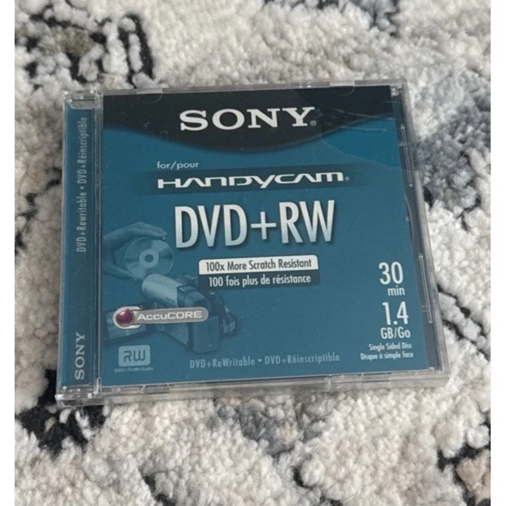 Sony Handycam DVD+RW 30 Min 1.4GB 8cm Single Sided Video Disc New Sealed